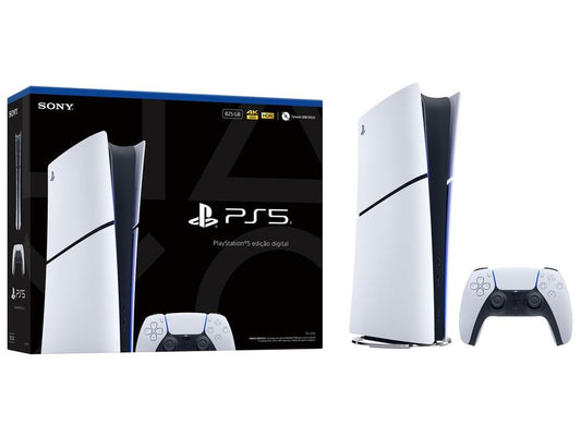 Console PlayStation 5 (PS5) Digital Edition Sony - 825GB SSD, Branco + 1 Controle DualSense